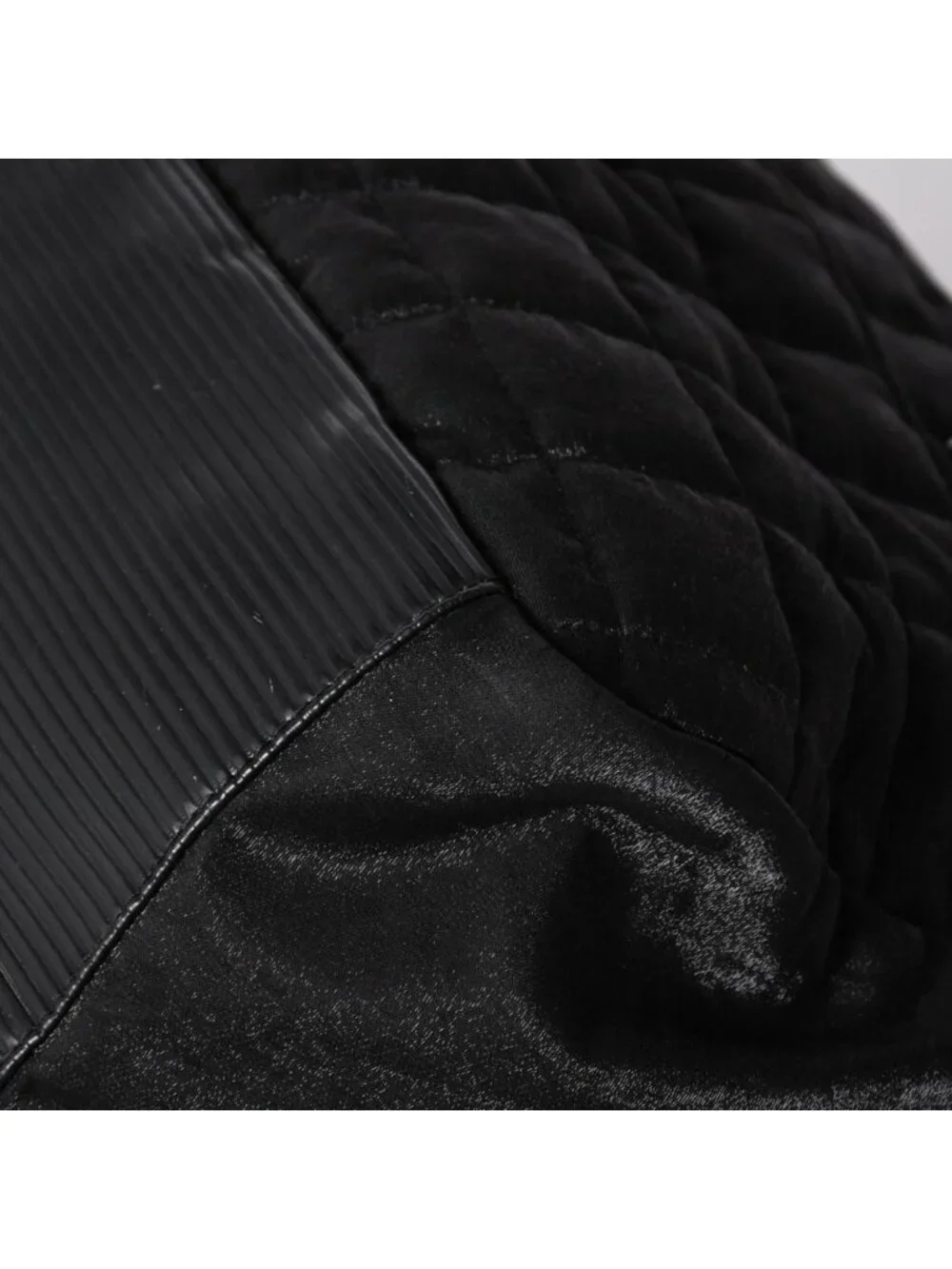 Chanel Sports Line Boston Bag Quilted Black Silver